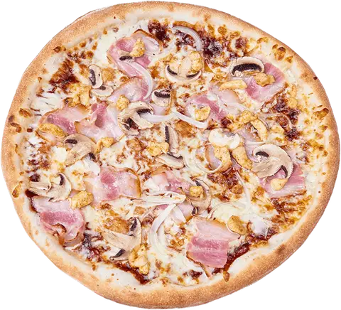 Pizza Barbecue z kurczakiem, boczkiem i sosem BBQ – Vero Pizza Grochów