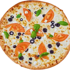 Wegetariańska pizza Meridiano z fetą, oliwkami i bazylią – Vero Pizza Grochów