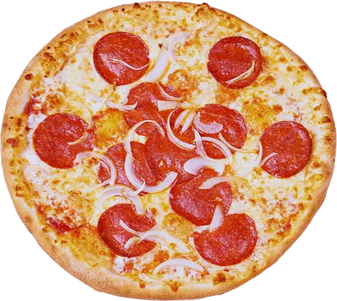 Pizza Pepperoni z kiełbasą pepperoni i cebulą – Vero Pizza Grochów