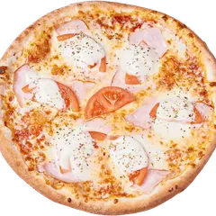 Pizza Siciliana z szynką, pomidorami i białą mozzarellą – Vero Pizza Grochów