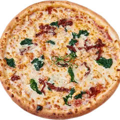 Pizza Spinaci z kurczakiem, szpinakiem i rokpolem – Vero Pizza Grochów