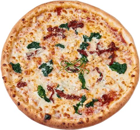 Pizza Spinaci z kurczakiem, szpinakiem i rokpolem – Vero Pizza Grochów