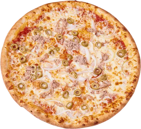 Pizza Tonnato z tuńczykiem i zielonymi oliwkami – Vero Pizza Grochów