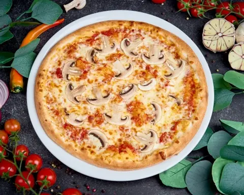 Wegetariańska pizza Funghi z pieczarkami – Vero Pizza Grochów