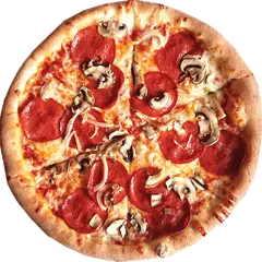 Pizza Salame z pepperoni, pieczarkami i czosnkiem – Vero Pizza Grochów