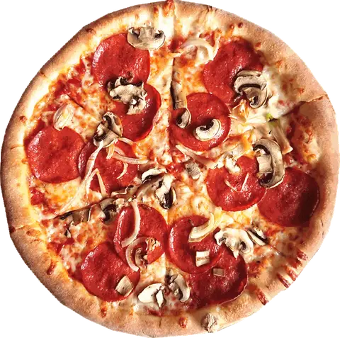 Pizza Salame z pepperoni, pieczarkami i czosnkiem – Vero Pizza Grochów