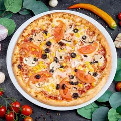 Wegetariańska pizza Vegetariano z warzywami i oliwkami – Vero Pizza Grochów